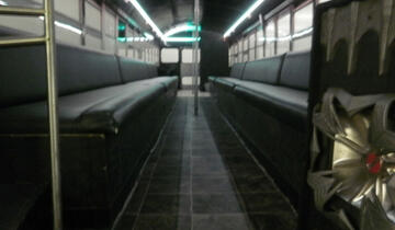 Silver Bullet Party Bus Interior